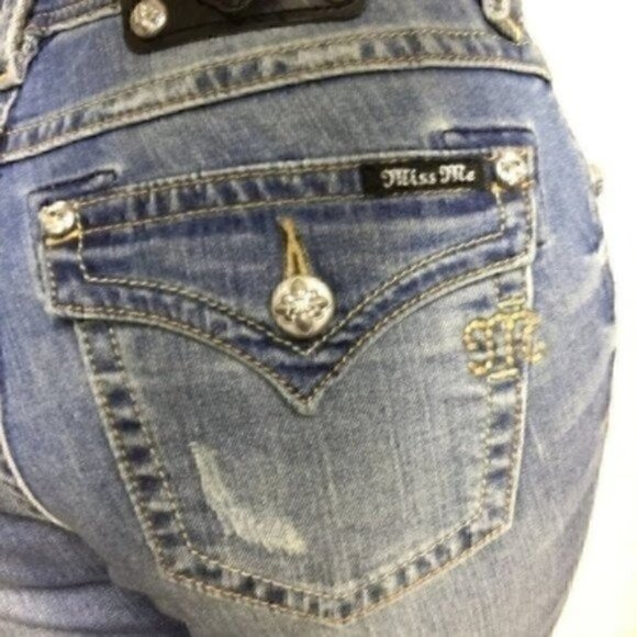 MISS ME Jeans Crop - Picture 1 of 8